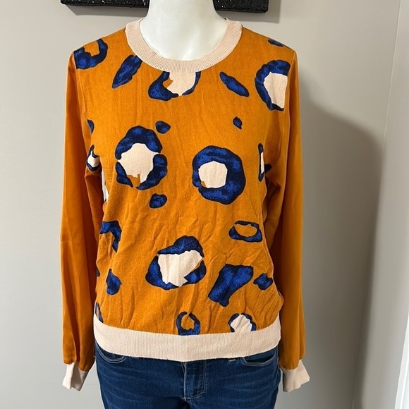 3.1 Phillip Lim for target Crewneck cheetah print long sleeve sweater Sz S - Picture 4 of 10